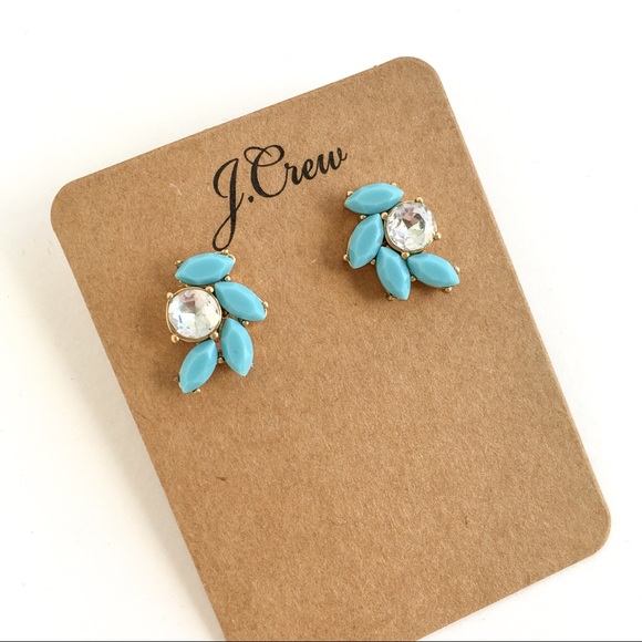 J. Crew Jewelry - Jcrew baby blue statement earrings